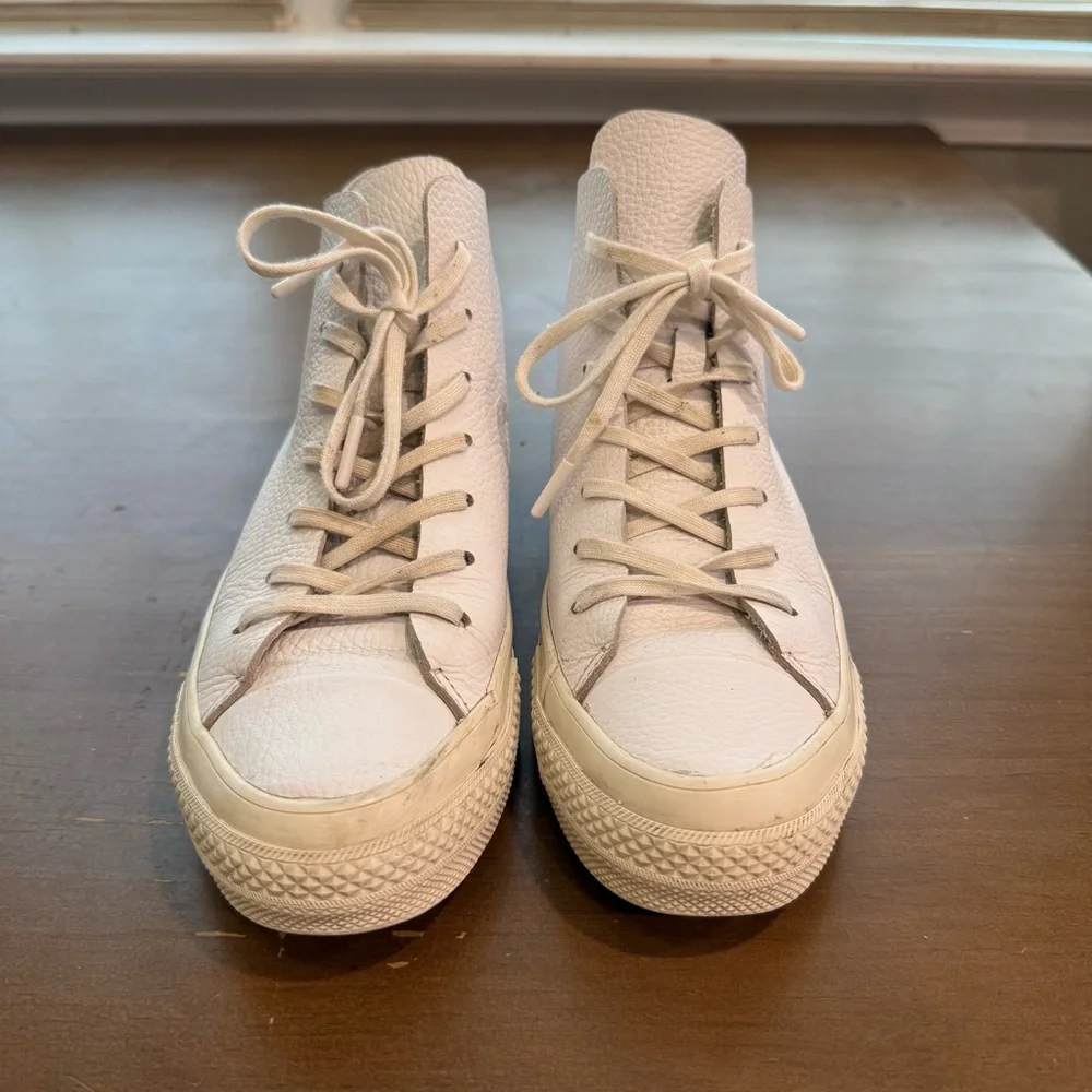 Converse Prime High Top Leather Sneaker White Womens 7 , Men’s 5